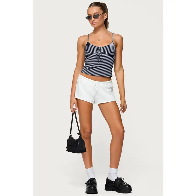 Short Boyfriend En Jean Orange - Universal Thread - Taille 4 - Hauteur Mi-mollet