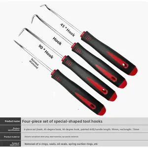 Automotive electrical terminal connector removal tool,4-piece Multifunctional Special-shaped Hook Pulling Tool Set