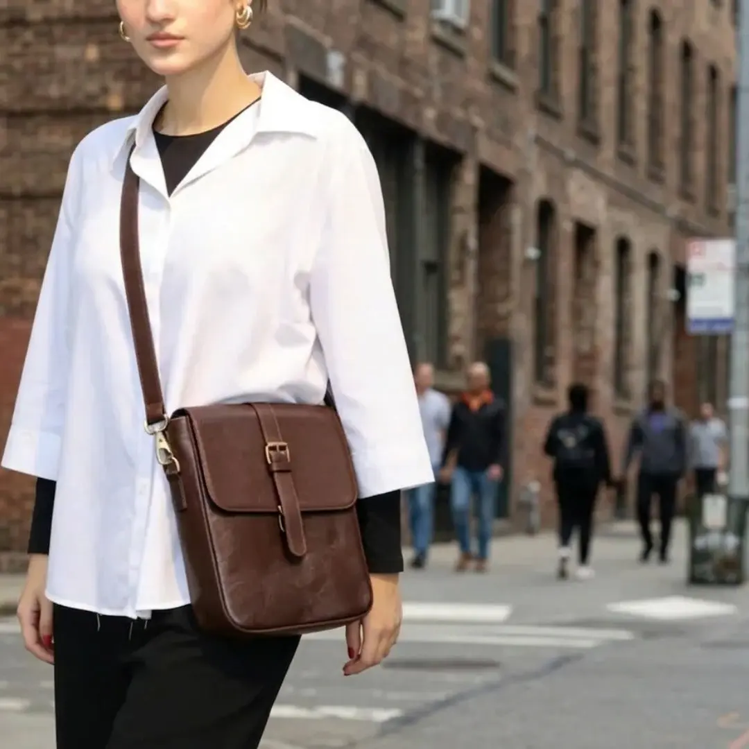 Executive Crossbody Bag – Full Grain Cow Leather
