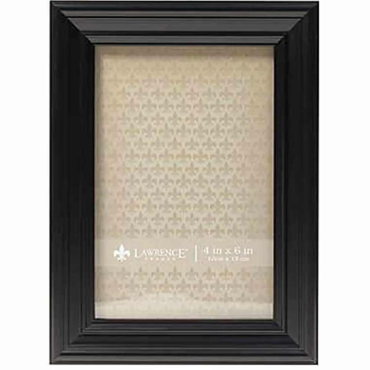 LAWRENCE Modern Wood Picture Frame for 5x7 Photo with Black Velvet Backing, Bronze Finish, Wall or Tabletop Display Frame for Baby Nursery, Wooden, Decorative, Frame Design