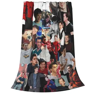 Tom Hollander Soft Travel Blanket Sofa Bed Four Seasons Blanket Air Conditioning Blanket Home Decorative Blanket Unisex