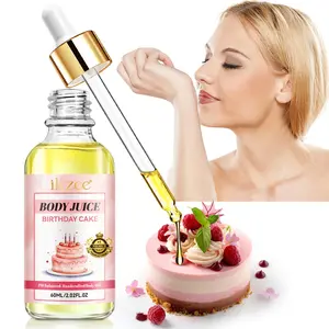 Birthday Cake Body Oil, Moisturizing Body Care Oil, Gentle Care Body Massage Oil, Handmade Body Oil, Birthday Gift for Women, Cosmetic, Suitable for daily use, Coconut Oil Infused