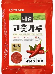 NONGSHIM TAEKYUNG Korean Chili Powder, Gochugaru Chili Flakes. Kimchi Powder (Flake, 1lb) - 100% Red Pepper Flakes for Korean & Asian Food. MSG Free.