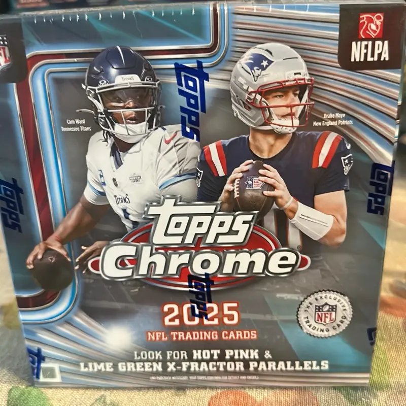 2025 Topps Chrome Football Mega Box