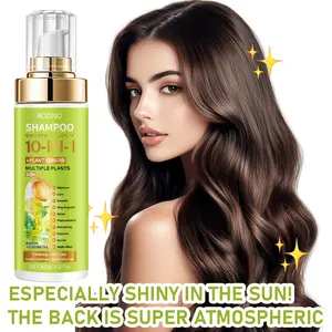 ROZINO-10-in-1 Shampoo with Glycerin for Shiny Hair Especially Shiny in the Sun Back Super Atmospheric Plant Extracts