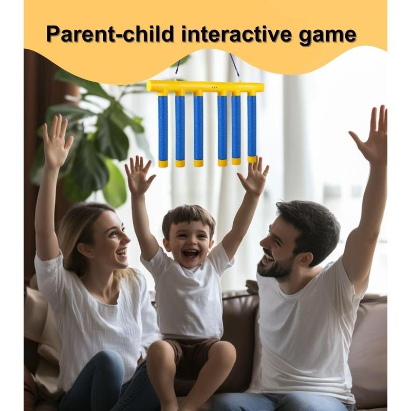 Reflex Drop Sticks Challenge Game - Hand-Eye Coordination Training Toy with Remote Control & 3 Adjustable Speeds | Portable Reaction Training Tool for Kids & Adults