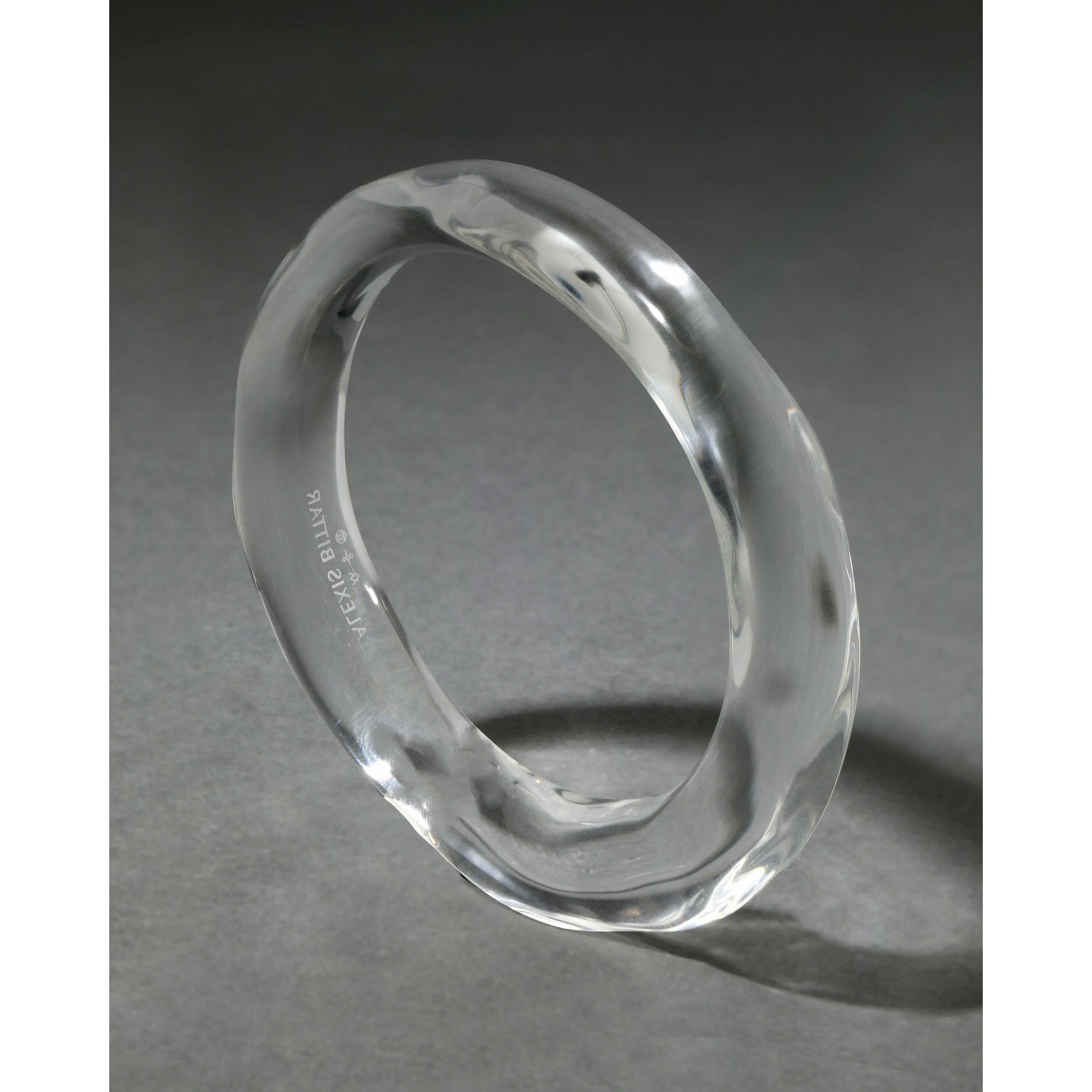 Liquid Lucite Bangle Bracelet