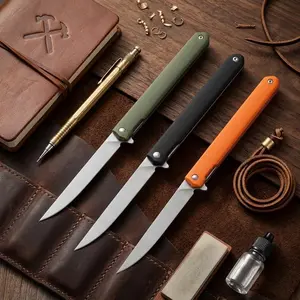 Mini Versatile Fruit Knife,Folding Knives,Carving Knife, EDC Blade, 440 Steel ,Nylon Fiber Handle, Cutting Knife,Fishing Tool