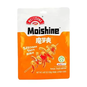 WEILONG Konjac Jelly Spicy Flavor 138g - Low Calorie, Low Fat, High Fiber Healthy Snack