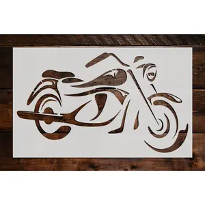 Motorcycle Stencil - Art and Wall Stencil