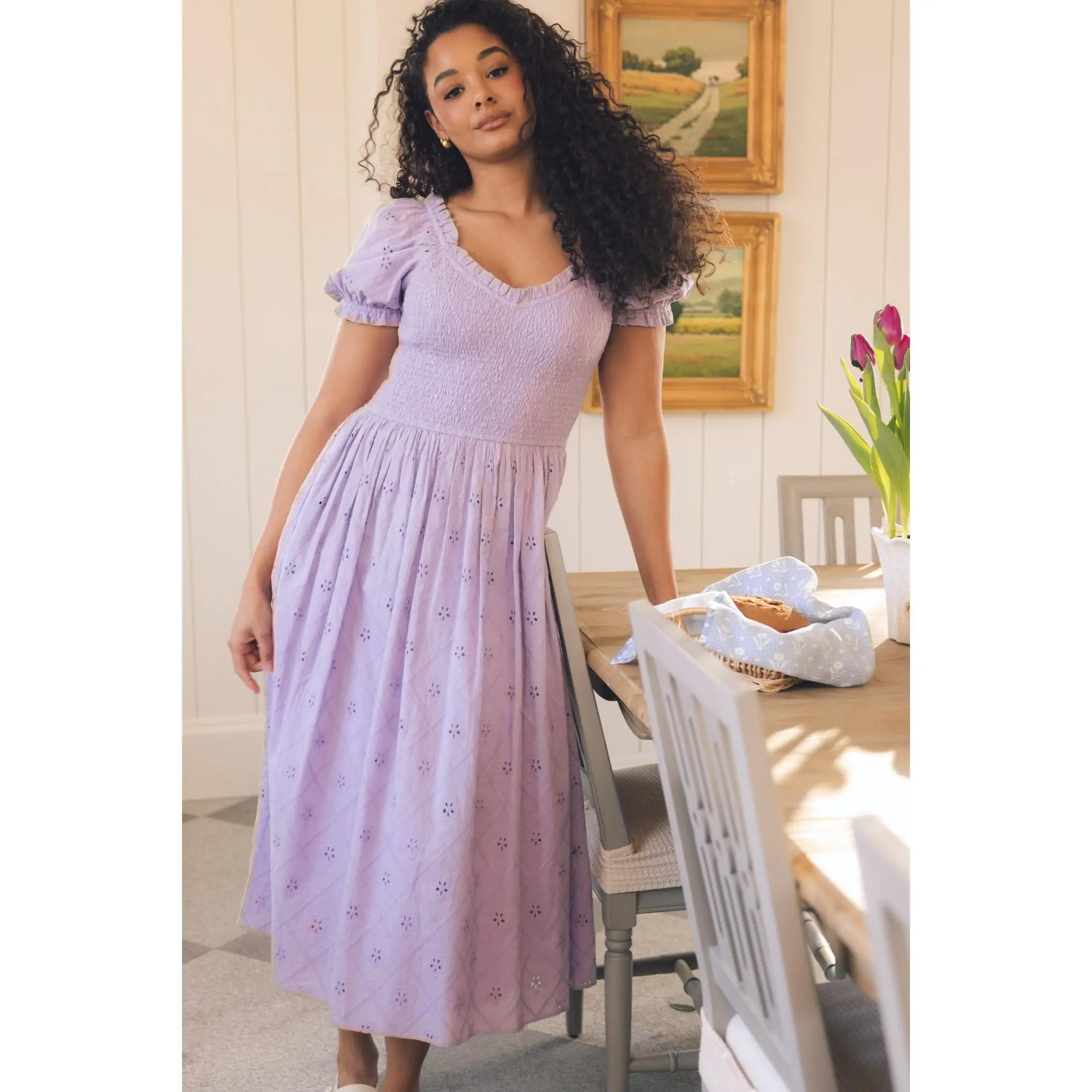 Emmi Dress in Lilac