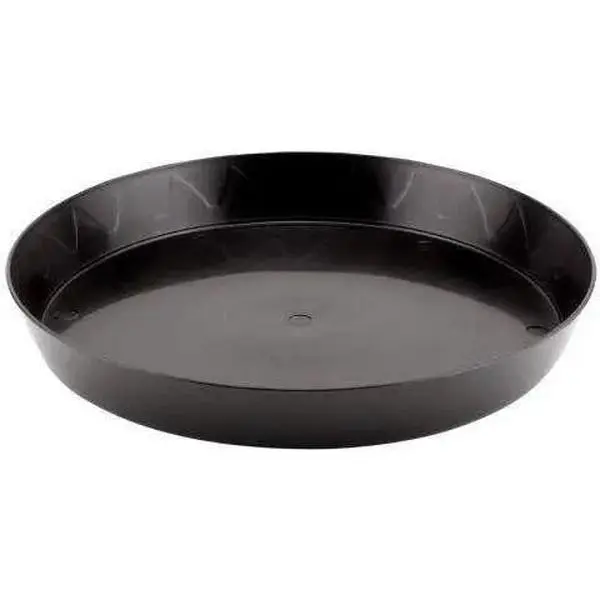 Gro Pro Heavy Duty Black Plant Saucer, 10"