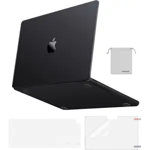MOSISO Compatible with MacBook Pro 14 inch Case 2025-2021 M4 M3 M2 M1 A3112 A3185 A3401 A2918 A2992 A2779 A2442, Ultra-Thin Natural Original Hard Case&Keyboard Skin&Screen Film&Pouch