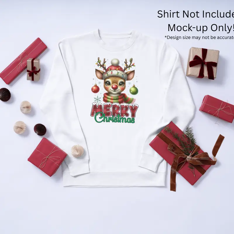Christmas DTF Transfer Sheets -  DTFs for Tees, Hoodies, and Gifts - Heat-Press Ready