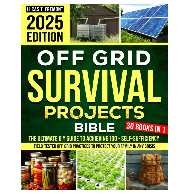 Off Grid Survival Projects Bible: The Complete DIY Guide to Achieving 100% Self-Sufficiency – Field-Tested Off-Grid Practices to Protect Your Family in Any Crisis Paperback – November 27, 2024