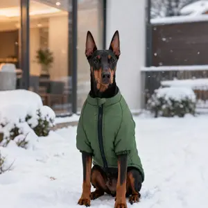 Christmas Winter Cotton Coat for Large Dogs – Warm 2-Leg Jacket, Cozy Pet Outfit for Cold Weather