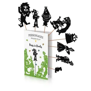 SHAPLABOO™ Puss in Boots Shadow Play Storybook Special Edition by Ron Charles Soft Cover Fairytale Interactive Nighttime Storytelling for Kids