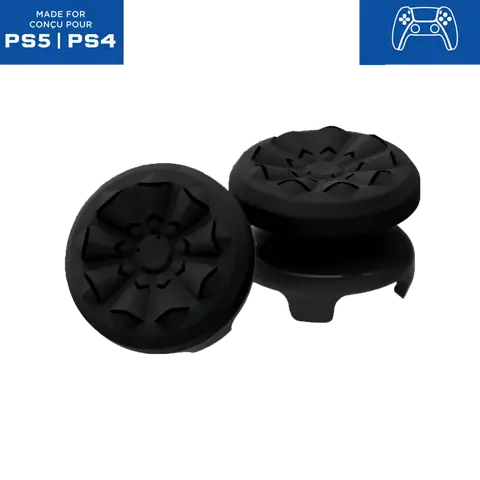 Professional Thumbstick Grips for Playstation 4 (PS4), Playstation 5 (PS5), Xbox Series X/S, Xbox One, Xbox One X/S Controller | 1 High-Rise, 1 Mid-Rise, Performance Grips for Playstation 5 / Xbox, (Not including Controller) Console Joystick Rubber Game P