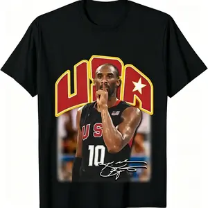 🏀[TikTok Trending Shirt]USA Bryant Vintage Basketball Tee Retro Hip Hop Graphic Shirt Streetwear Style Unisex Men Women Basketball Fans Classic Sports Gift Casual TShirt🔥
