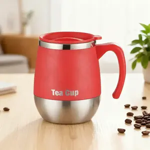 500ML Stainless Steel Insulated Coffee Cup with Lid, Dual Wall Vacuum Flask, Hot and Cold Drinks, Home Outdoor Camping Gift