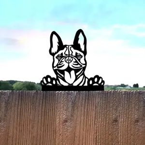 1pc Ultimate Dog Steel Silhouette Metal Garden Art Stake - Ideal Outdoor Decoration & Birthday Gift