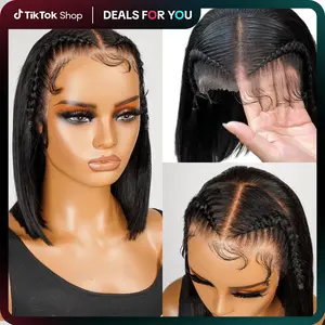 Ready To Wear Stylist Bob 13x4 Short Cut Straight Hair Beginner Friendly Human Hair Wig Dealsforyoudays