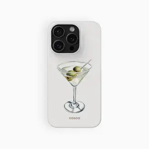 Y2K Dirty Martini Phone Case, Preppy Olive Cocktail| For iPhone 17 Pro Max Air Case, iPhone 16 15 14 13 Pro Max Plus,  Phone Case gift for her