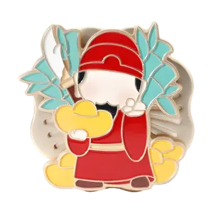 SONG CHAO God of Wealth Car Air Freshener Vent Clip - Multifunctional Aromatherapy Diffuser for Car Interior Decoration, Auspicious Bamboo Design