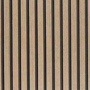Wood Slat Wallpaper Peel and Stick - 17.5'' x 100'' Self Adhesive Contact Paper for Walls, Wood Panel for Easy DIY Wall Decor (Brown)