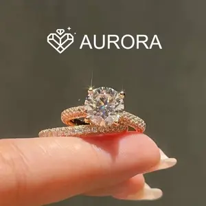 【#08 Britney 】 Moissanite Ring high quality anniversary engagement birthday gift jewelry Synthetic moissanite