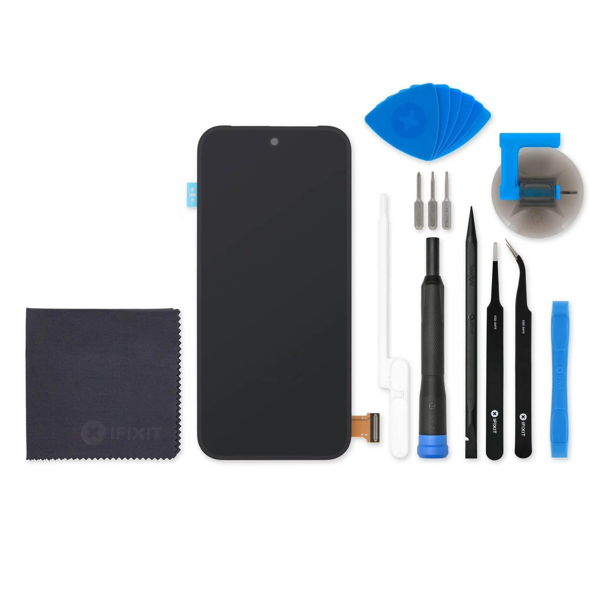 Genuine Google Pixel 9 Screen Replacement Part, Screen Fix Kit for Mobile Phone Repair