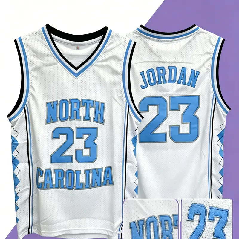 Men's Basketball Jersey No. 23 Vintage Embroidered Breathable Training Top, Workout Tops, Sleeveless Sports Shirt, Embroidered Basketball Jerseys, Athletic Tops S-Xxxl, Basketball Clothing, Sportswear Clothing