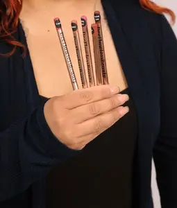 DeeFlawlessBeauty Lip Liners Ultra-Creamy Long-Lasting Smudge-Resistant with Built-In Sharpener 5 Baddie Shades for Flawless Precision Hershey Love Koko Nunu Crush Baby Girl