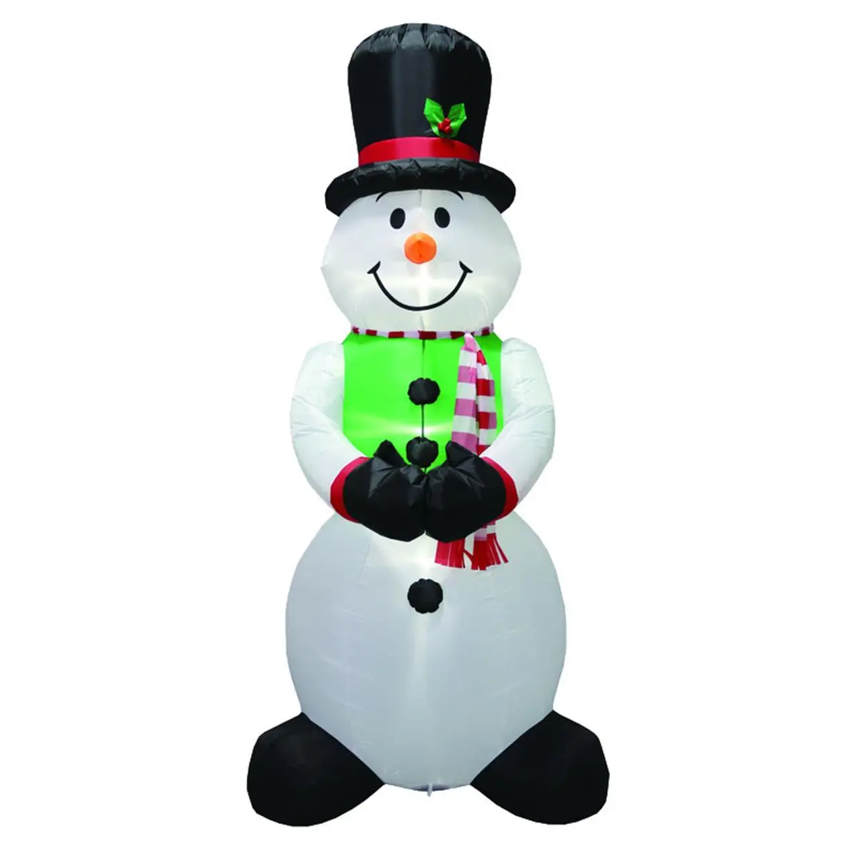 212 MAIN 8 ft. Inflatable Snowman Christmas Decoration - Light-Up, Plug-In Power, Festive Home Decor for Holiday Displays