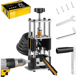 Wire Stripper Machine,0.03-1 Inch Wire Stripping Machine with Hand Crank,Portable Steel Frame Drill Powered Stripping Tool for Scrap Copper Wire Cable Recycling