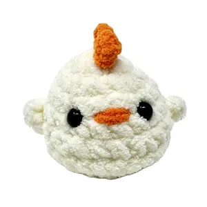 Crochet Baby Chick Handmade Plushie Cozy & Cuddly Adorable & Huggable Perfect Birthday Gift for Home Nursery & Classroom Decoration Amigurumi Chicken