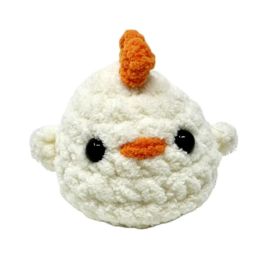 Crochet Baby Chick Handmade Plushie Cozy & Cuddly Adorable & Huggable Perfect Birthday Gift for Home Nursery & Classroom Decoration Amigurumi Chicken