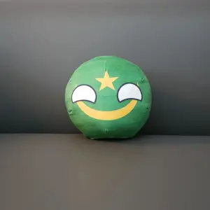 20/10cm The Islamic Republic of Mauritania Plush Toy Countryball Stuffed Doll Pendant Home Decoration