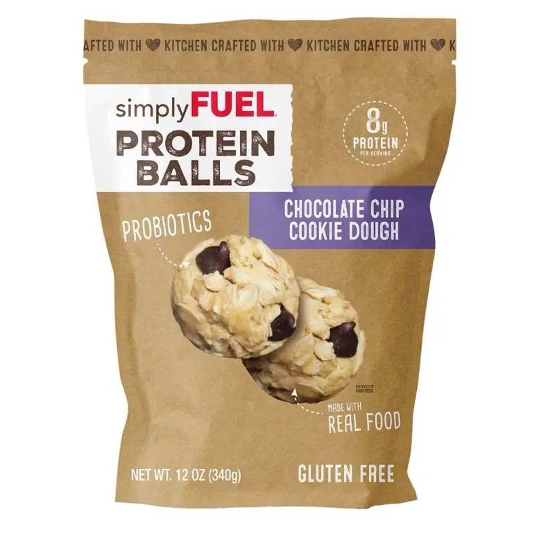 simplyFUEL Chocolate Chip Cookie Dough Protein Balls, 12 oz. simplyFUEL Chocolate Chip Cookie Dough Protein Balls, 12 oz.