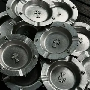 Stylish, minimalist, and retro-inspired round-shaped high-end ashtray