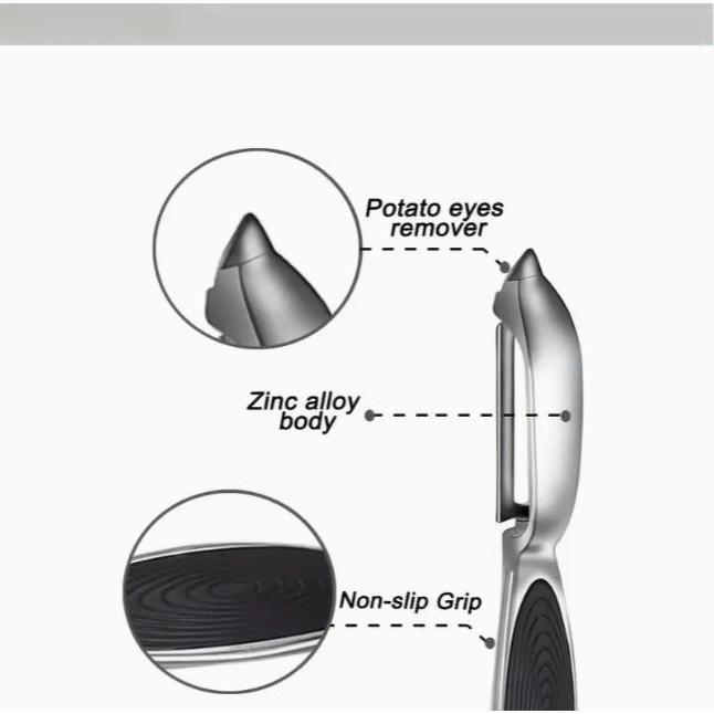 1 Set Kitchen Vegetable Peeler, Fruit Straight Blade Potato Peeler, Durable Non-slip Handle