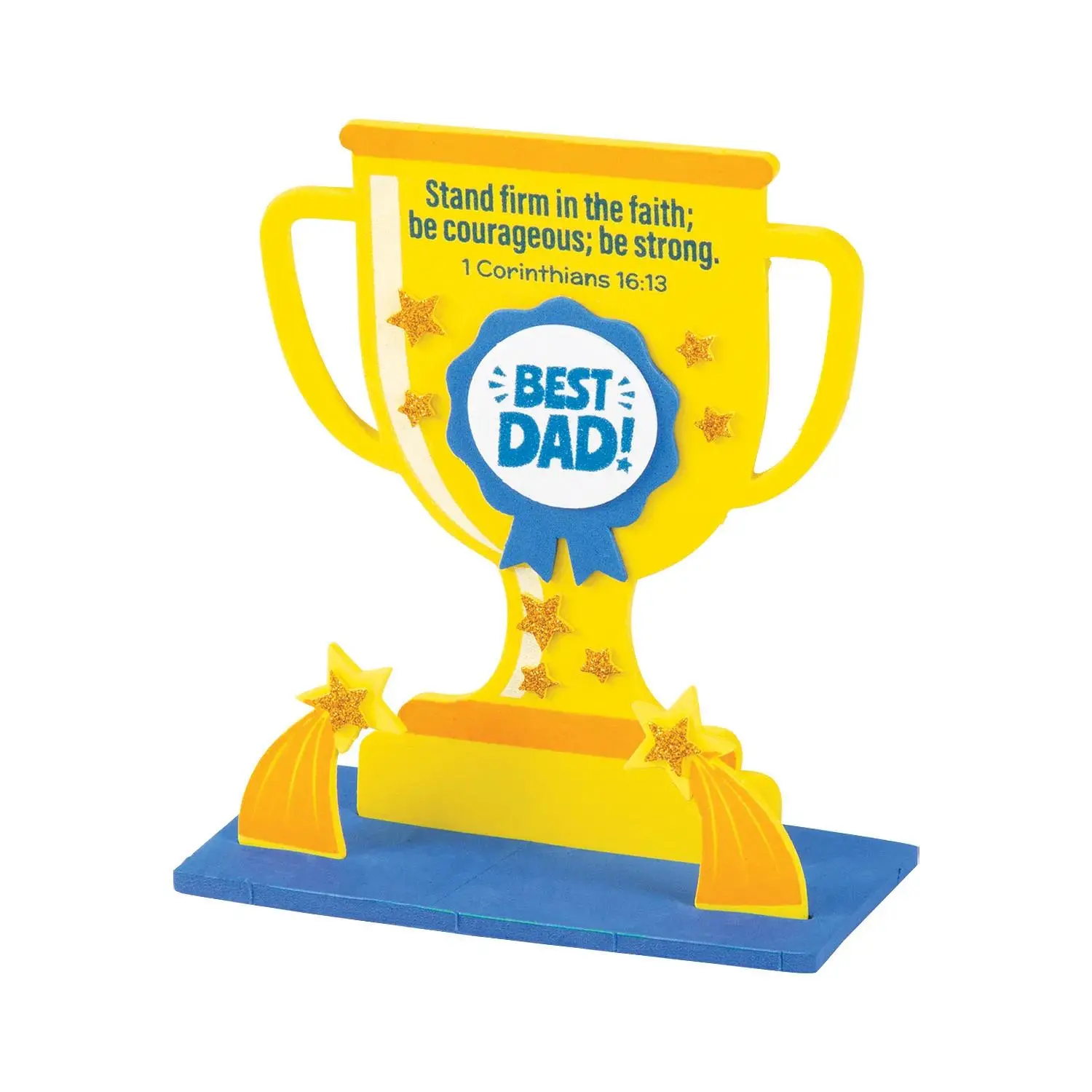Religious Father's Day Trophy Tabletop Craft Kit - Makes 12