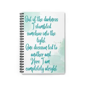 Inspirational Spiral Notebook - Embrace Your Journey, Motivational Journal, Self-Care Gift, Thoughtful Present, Mental Wellness Planner