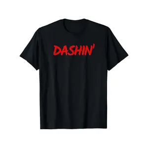 Unisex Dashin' Delivery Driver Graphic T-Shirt - 100% Cotton, Vintage Metalcore/Backwards Demon Slayer Double Print, Oversize Lightweight, Acid Valentine Gift, S-XXXL Y2K Outfit Tee Streetwear Casual