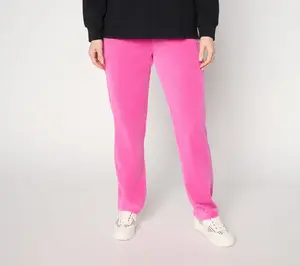 Quacker Factory Regular Corduroy Slim Leg Pants with Pockets