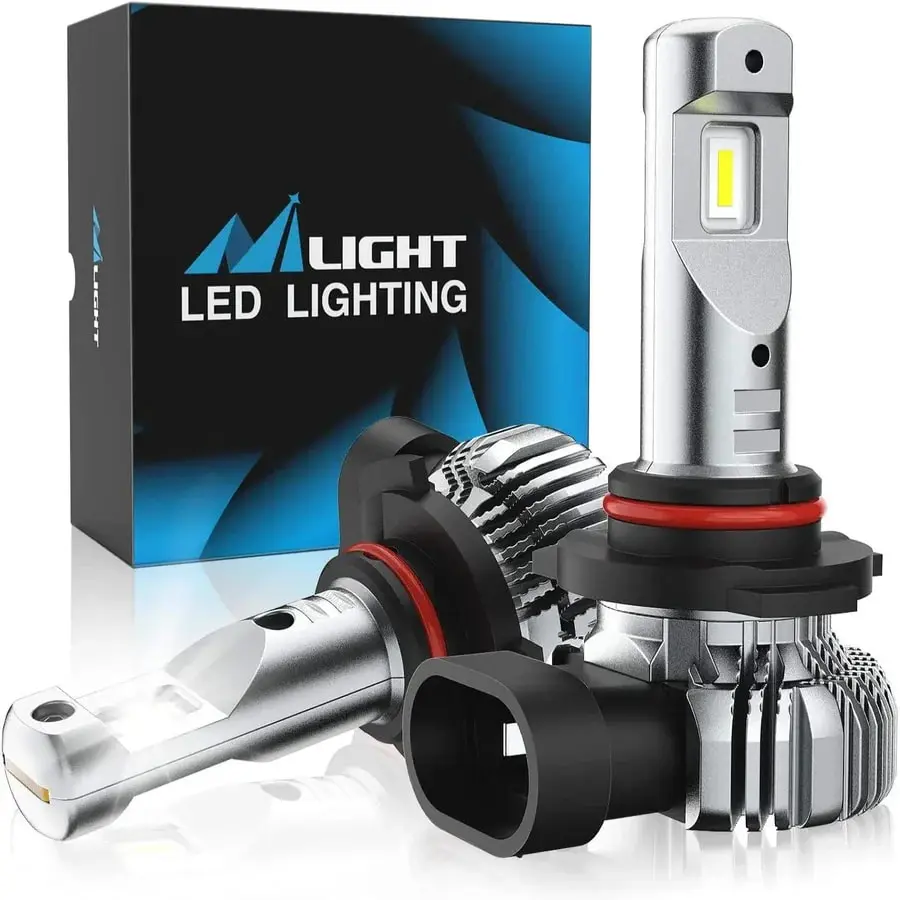 Nilight High Brightness H10/9140/9145 Xenon LED Fog Light Bulbs, EF2 Series DRL, 60W, 6000K - 2 Bulbs