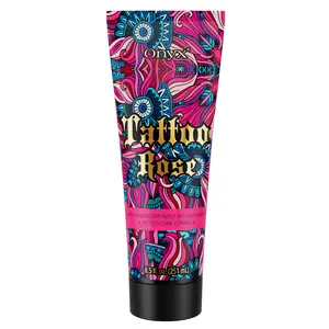 Onyx Tattoo Rose Bronzing Accelerator for a Smooth, Even Tan | Tattoo Care | Indoor & Outdoor | 8.5 fl oz