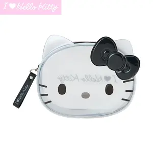 Hello Kitty Black & Clear Zipper Pouch (I Love Hello Kitty Series)