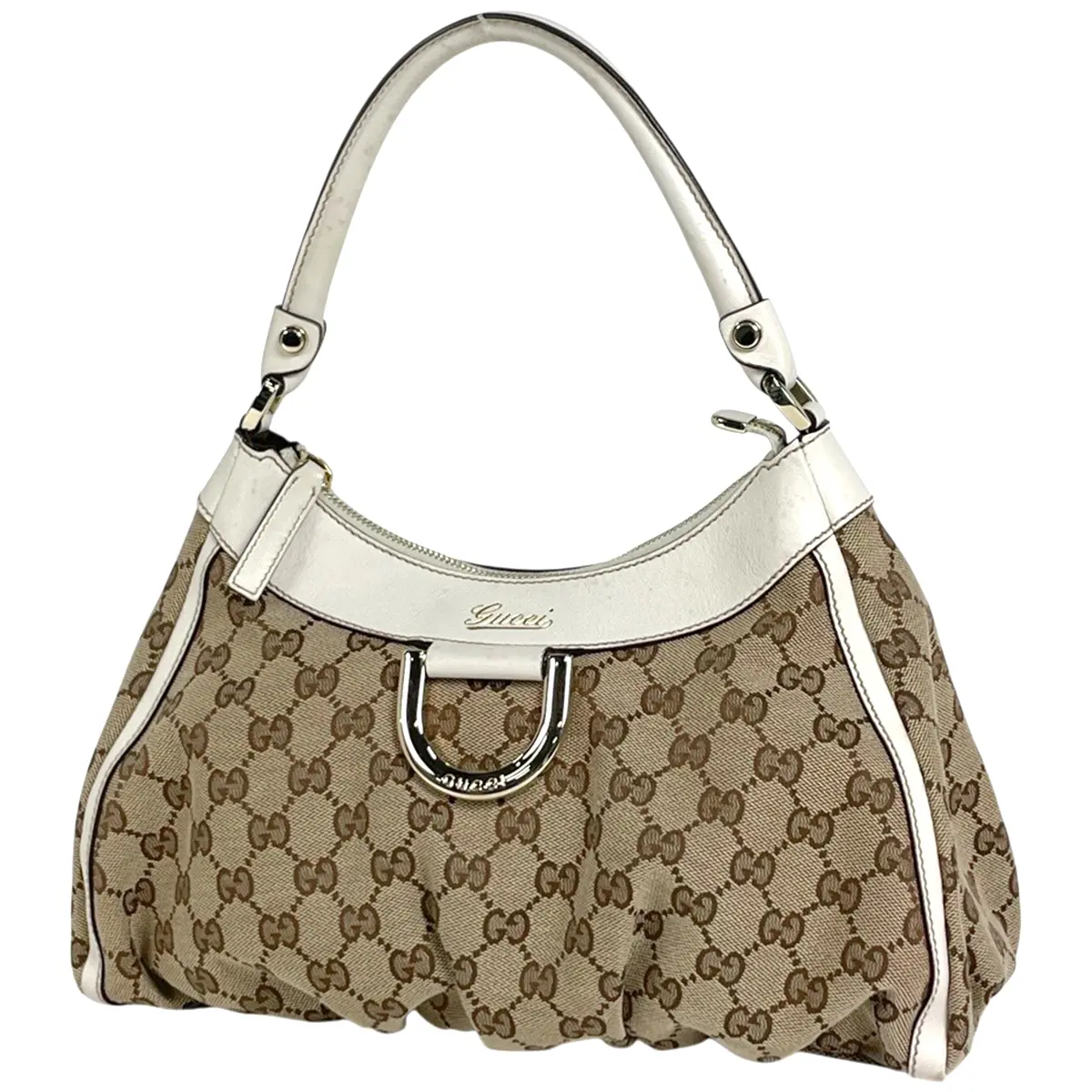 Pre-owned GUCCI Canvas Shoulder Bags Monogram D Ring Hobo 4000014538175 Daisy