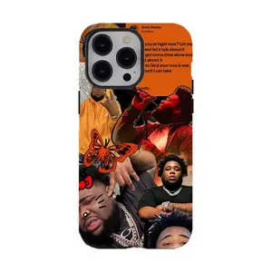 Rod Wave Collage Phone Case, Hip Hop Rapper Aesthetic Tough Protective Cover, Trendy Gift for Him Her, Compatible with iPhone 11-17 Pro Max/Plus and Samsung Galaxy S23-25